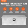 Heavy Duty Aluminum Truck Bed Tool Box, Diamond Plate Tool Box with Side Handle and Lock Keys, Storage Tool Box Chest Box Organizer for Pickup, Truck