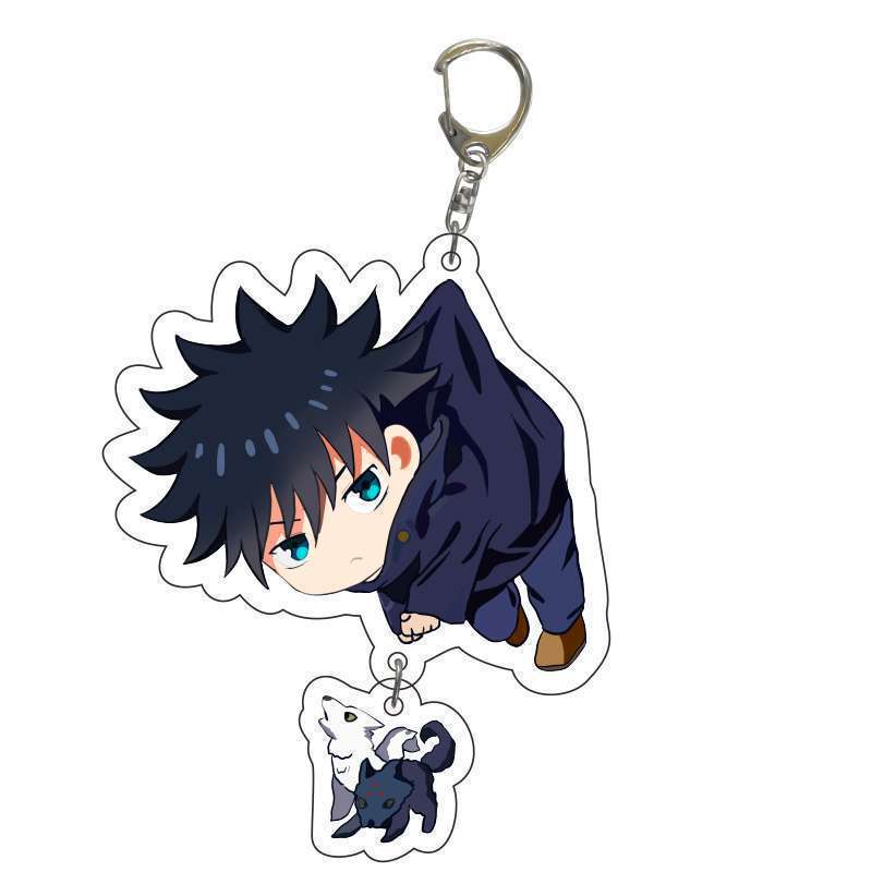 Jujutsu Kaisen Acrylic Key Ring Satoru Gojo Geto Suguru Key Chain Anime Keyring Props Cosplay Jewelry Gift Long Lasting