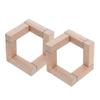 2026 Best!! Moon Lamp Support Bracket Natural Wooden Finish Display Stand For Home Decor .00X6.00X6.00CM Material 2Pcs