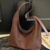 Suede Crossbody Tote - Women's Large Capacity Autumn/Winter 2025 Bag