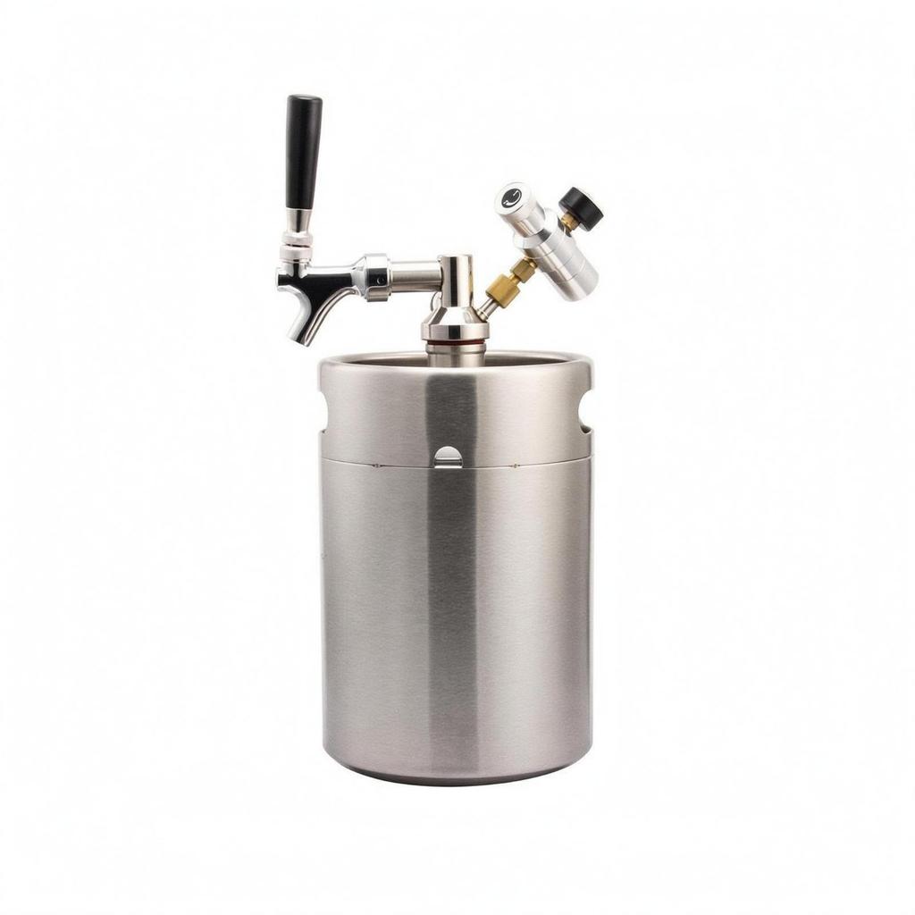 Stainless Steel Mini Keg Beverage Dispenser Easy to Clean Refreshment