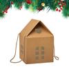 Christmas Cottage Gift Box 3D Pop-up Christmas House Paper Snack Container Holiday Candy Wrapping Box For Chocolate Fruits