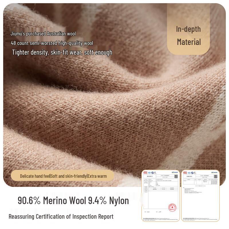 JIUMU Women's Winter Wool Scarf & Shawl Gift Set