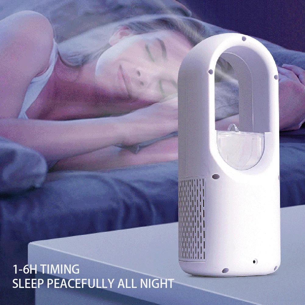 Strong Wind Cooling Bladeless Desk Fan Tower Fan Air Humidifier 1-6 Hour Timer New Summer Portable Desktop Air Conditioner Fan