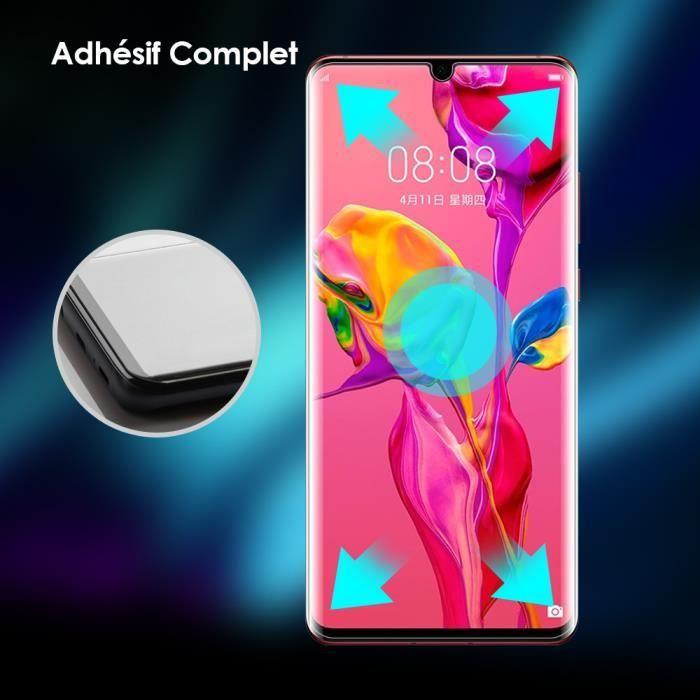G-Color Gehärtetes Glas Huawei P30 Pro [1 Stück],[3D Gebogen,9H Härte][Schnelle Reaktion] Bildschirmschutz für Huawei P30 Pro