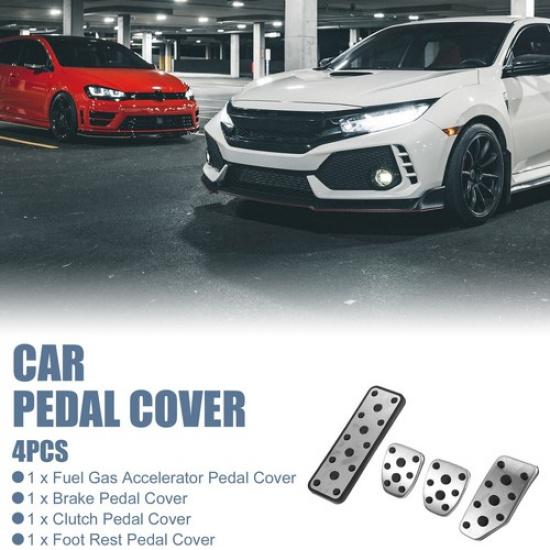 4pcs Accelerator Pedal and Brake Pedal Cover Set for Subaru Legacy 1990-2007