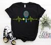 New T-Shirt Tennis Pulse Heart Beat T-Shirt Gift Tennis Game Lover, Players Coac