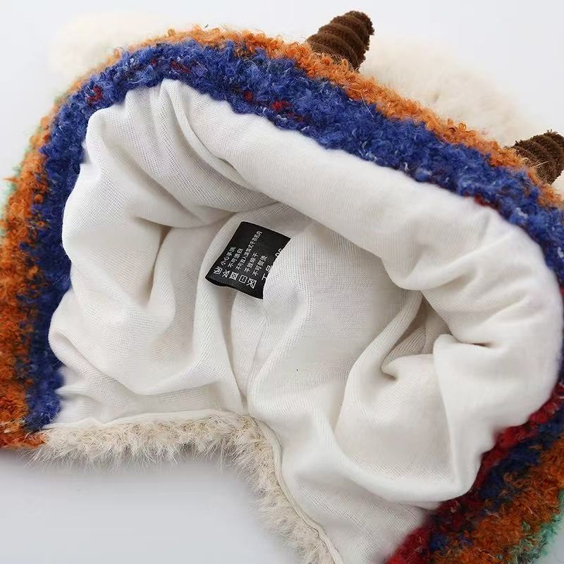 1pc Winter Warm Beanie Hat for Women,outdoor Leisure Ear Flaps Fleece Lined Skullcaps, Warm Knitted Caps for Dailywear,Travel