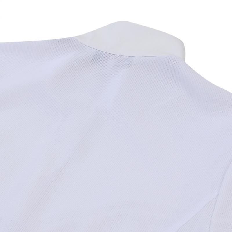 Onoff Women S FronT Zip High Neck FuncTional T ShirT Of9104la whiTe