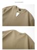 Men's Black Waffle Texture Faux Two-Piece Henley Long Sleeve T-Shirt - Korean College Style for Autumn