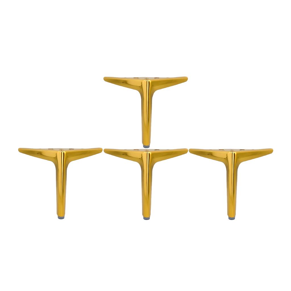 4Pcs Metal Furniture Feet Legs Replacement Sofa Couch Legs Modern Style Triangle Dresser Legs Easy to Installation