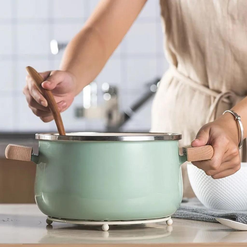 Japanese Enamel Milk Pot Soup Pot Baby Food Pot Milk Pot Induction Cooker Universal Cookware