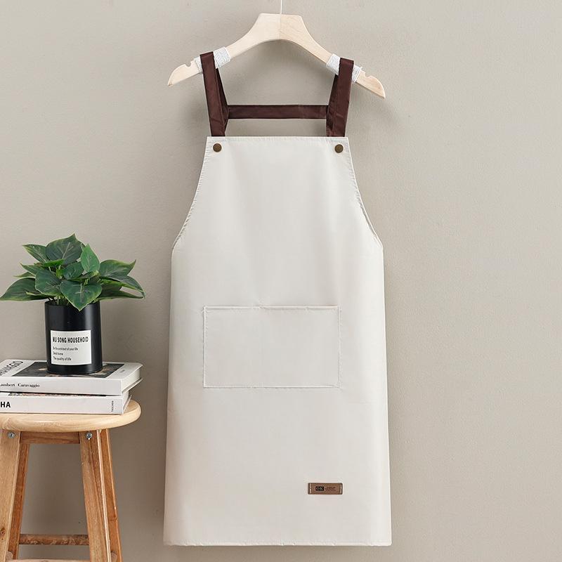 New apron women s kitchen home cooking fashion waterproof and oil-proof catering special apron