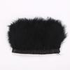 Full Velvet Turkey Feather Cloth Edge Diy Feather Headdress Corsage Decorative Material Feather Clothing Accessories