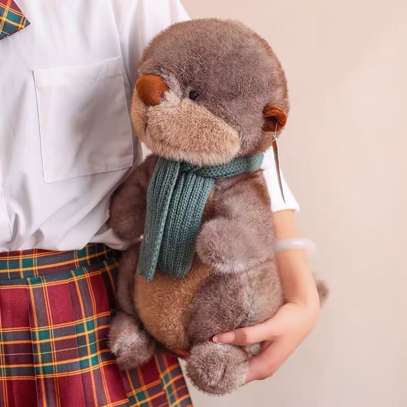 Cute Otter Doll Dolls Little Sea Otter Plush Toys Sleeping Pillow Rag Doll Girl Birthday Gift Girl