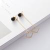 E1200 Temperament Pearl Stud Earrings Simple Long Geometric Earrings Schoolgirl Earrings Jewelry