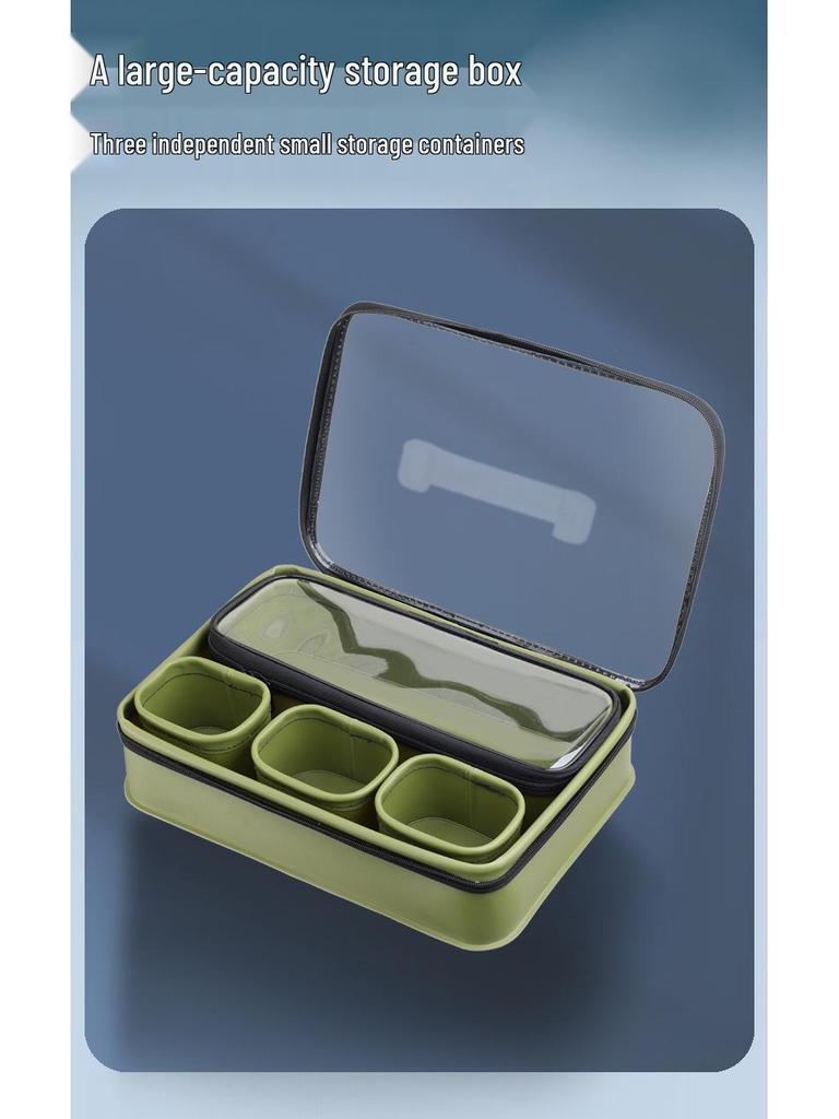 EVA 5-Piece Round Bait Box Set - Carp Fishing Gear & Tackle Storage