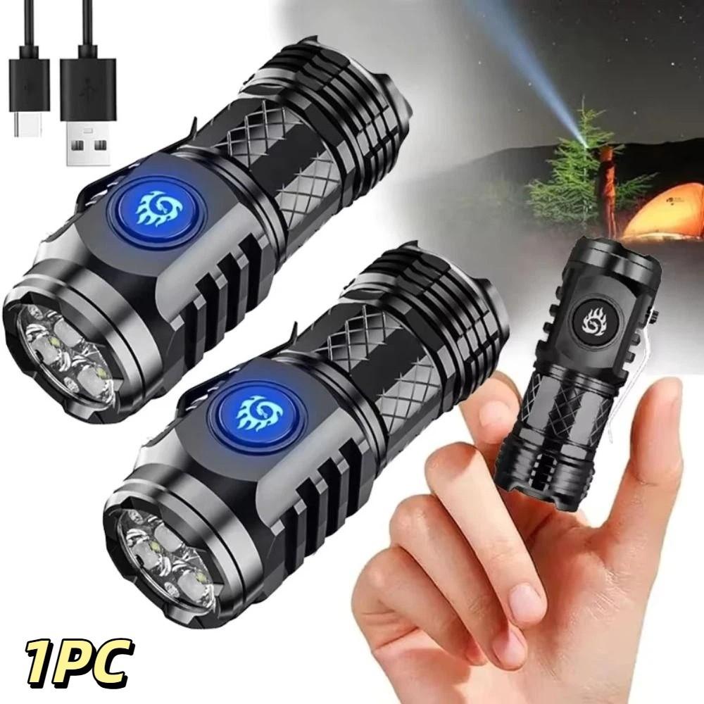 Adjustable Brightness LED Flashlight Super Bright Torch Powerful Camping Lantern Fishing