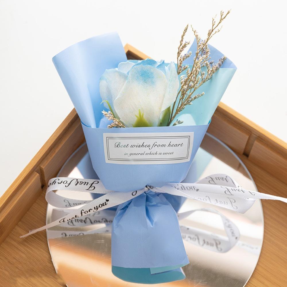 

Realistic Details Flower Bouquet Mini Artificial Flower Gifts Rose Flower Party Decoration C