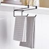 Under Cabinet Paper Towel Holder Dual Hanging Rack Multifunction Metal Kitchen Paper Towel Holder