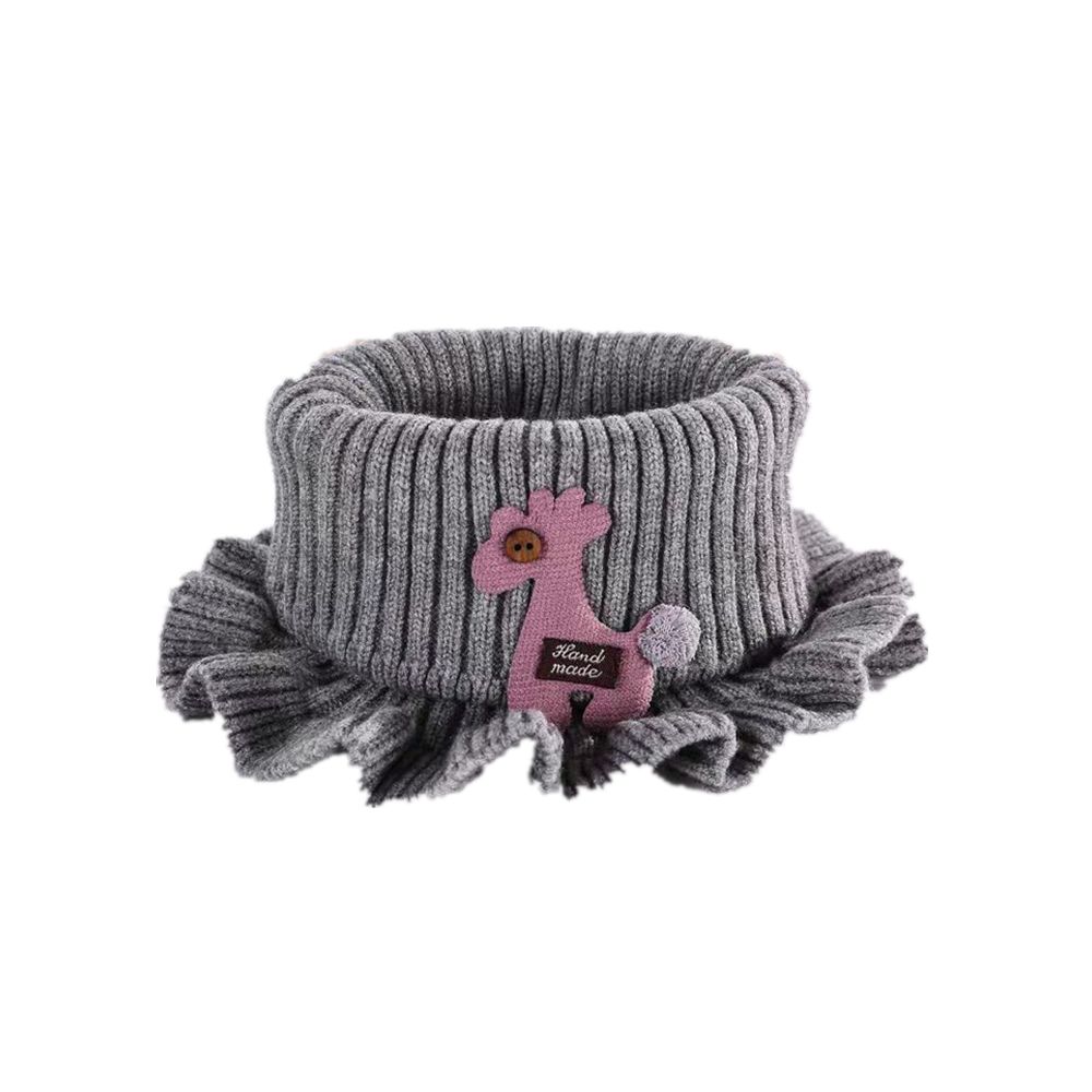 

Soft Cartoon Bib Children s Baby Scarf Shawl Collar сірий колір