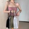 Strap with Chest Pad Vest Suspender with Thin Shoulder Strap Bra Underwear Sleeveless Top Female Slim Solid Color Tank Top