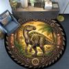 Prehistoric Dinosaur Scene Round Area Rug Under Office Chairs Bedroom Living Room Home Decor