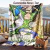 Personalisierbare Flanell-Kuscheldecke, Leichte Gemütliche Bett-SofadeckeFrieren Jenseits des Reiseendes