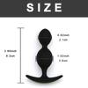 Silicone Anal Butt Plugs, Anal Trainer Dual-Ball Anal Plug Anal Training Sets for Beginners Advanced Users ,outdoor wearable