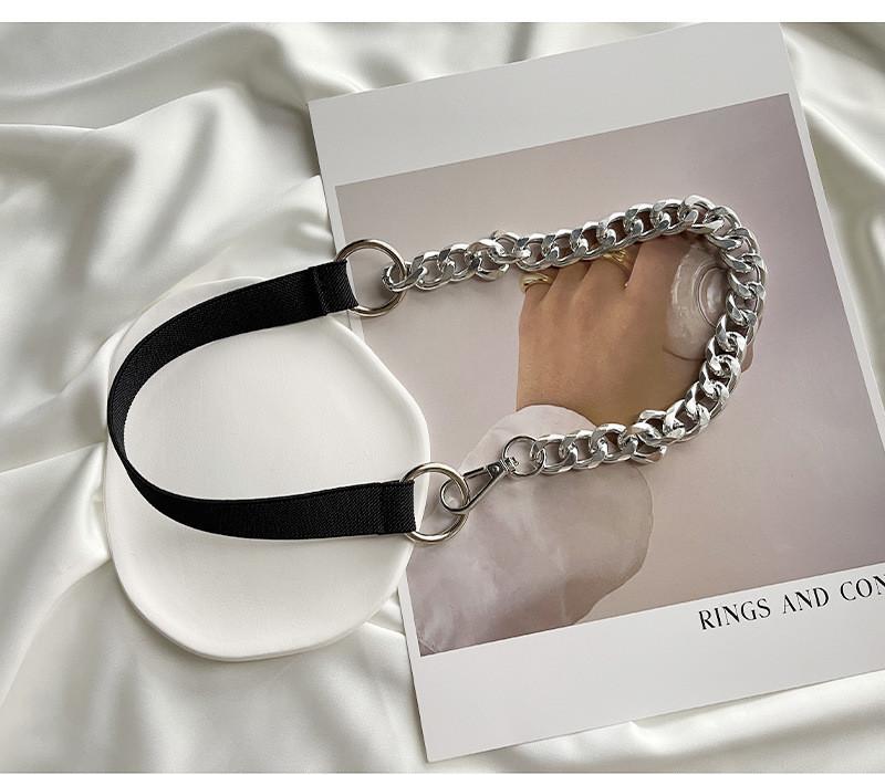 

Stylish Women s Metal Chain Elastic Waist Belt For Trendy Dress And Suit Outfits Black Silver Chain