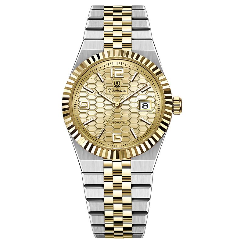 New Sky Blue Luxury Automatic Watch Luminous Calendar 30m Waterproof Stainless Steel Men Mechanical Wristwatches Sports Watch