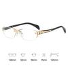 Brand High Definition Presbyopia Glasses Frame Men 2025 New Women Rimless Prescription Square Eyeglasses Reading Eyeglasses