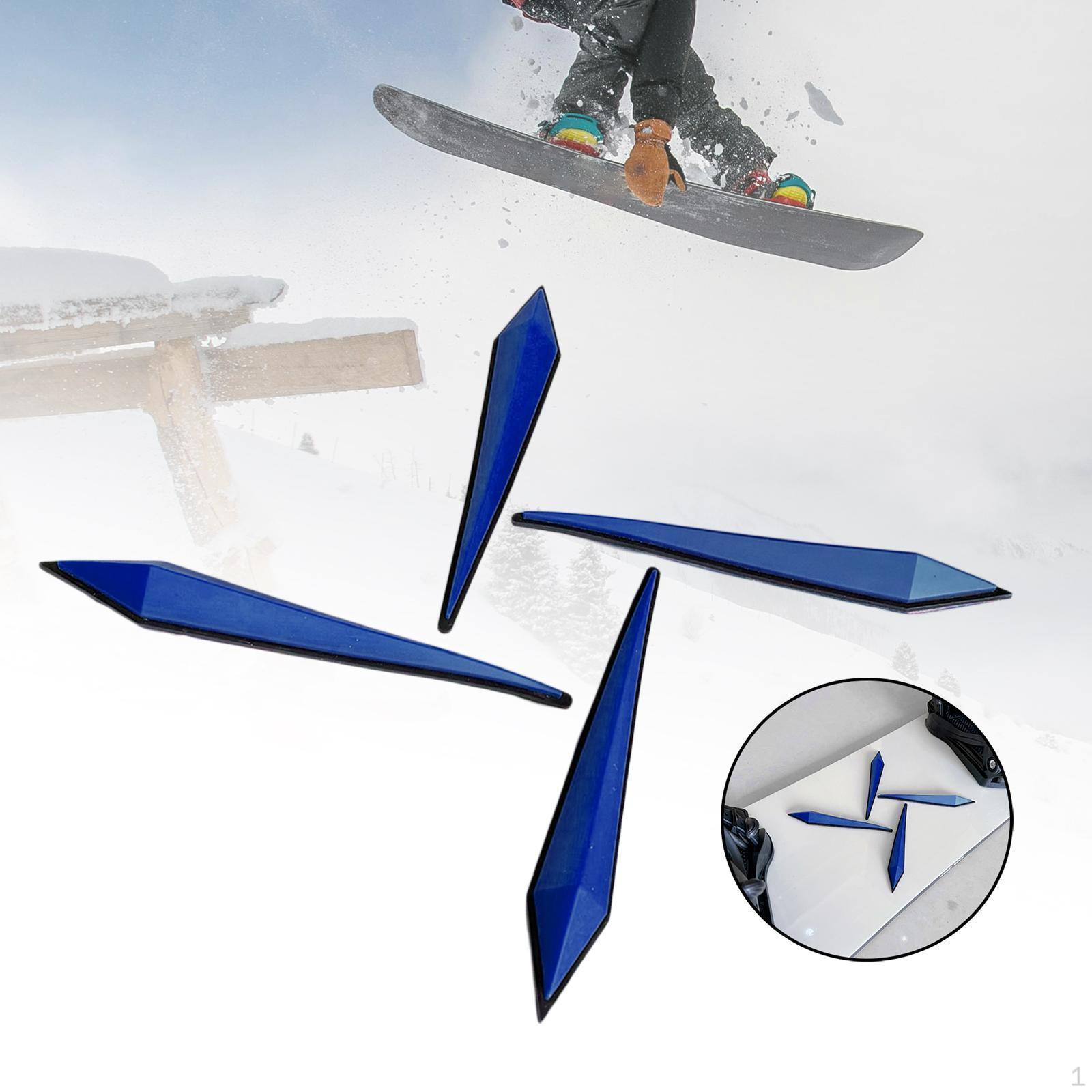 

4 шт. сменные наклейки для сноуборда и коньков для переносных зимних видов активного отдыха синий