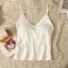 New non-marking lace beauty back sling vest women's inner anti-light outer wear integrated fixed cup with chest pad wrap