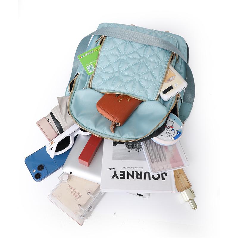 Schoolbag diamond embroidered thread backpack women's 1011 new women's backpack Korean version versatile large-capacity anti-splashing travel backpack