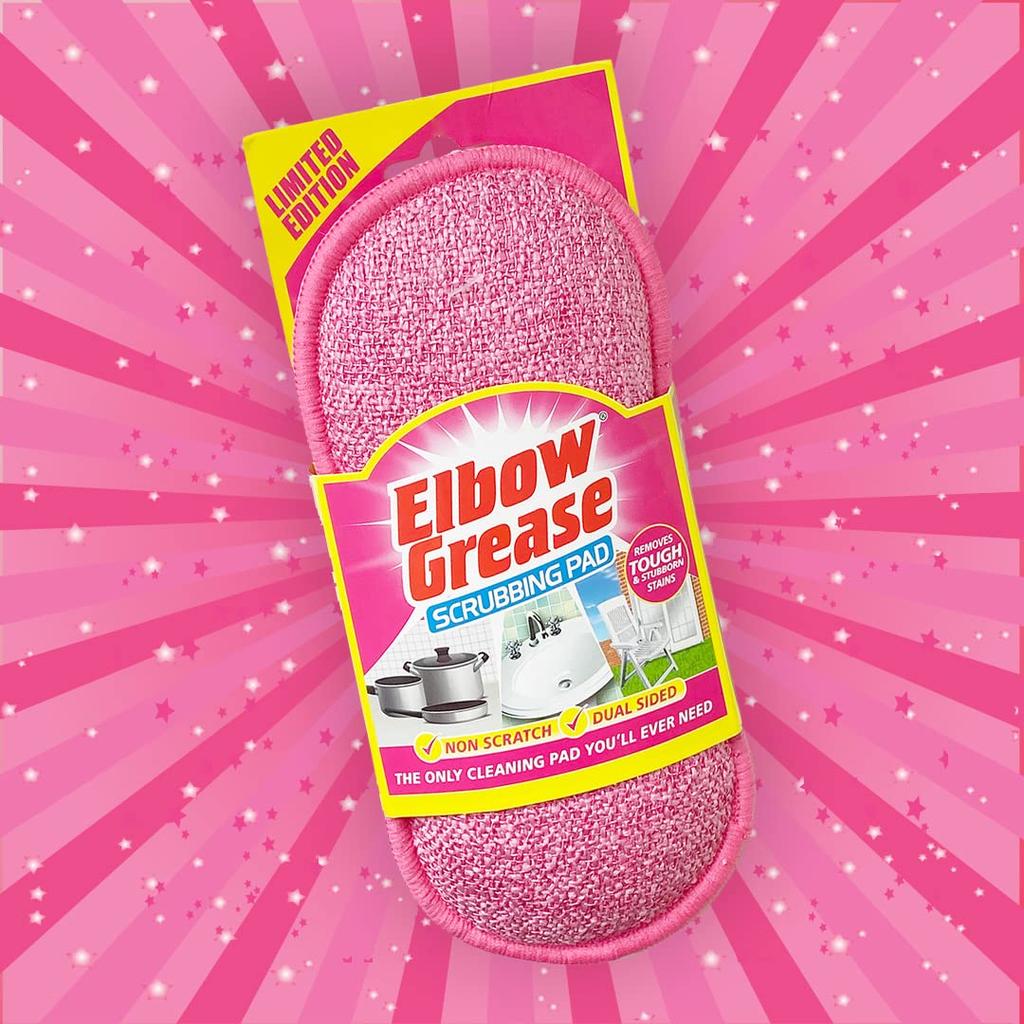 Elbow Grease Pink Scrubbing Pad - Dual Sided (1 Pack)
