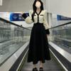French Autumn Plus Size Hepburn Style Slimming Waist Dress for Women.