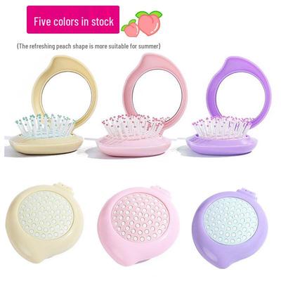 Cartoon Airbag Folding Comb for Kids - Smooth & Gentle Hair Massage Brush