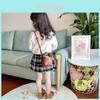 Childrens Crossbody Bag Pu Leather Fashion Weave For School Girls