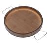 Round Arm Cup Holder Tray Folding Portable Multifuntional Anti Slip Armchair Organizer Wood Couch Ar