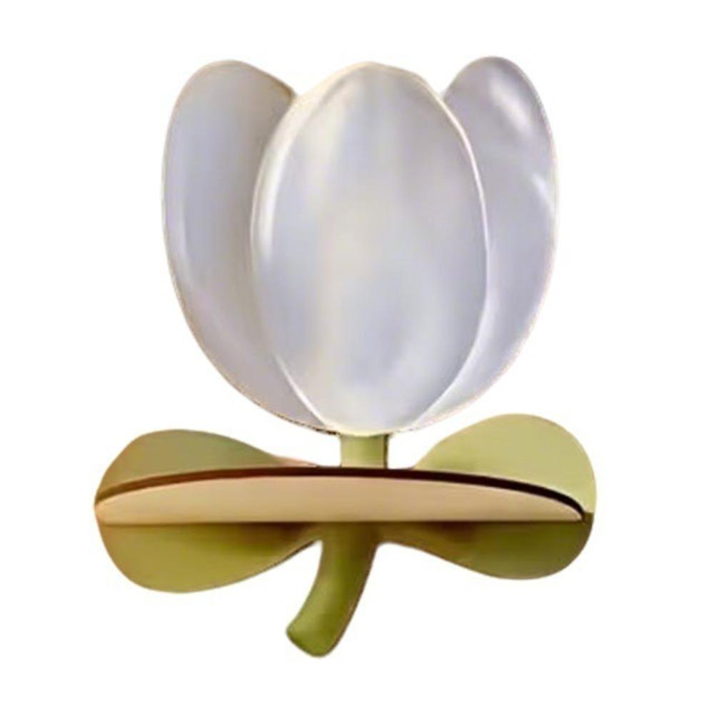 Wooden Tulip Floating Wall Shelf Bohemian style Display Shelf Wall Shelves  Cafe Shop белый
