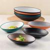 Melamine Irregular Oval Deep Plate - Yuanbao-Shaped Noodle, Salad, Cheese, and Sweet Potato Bowl