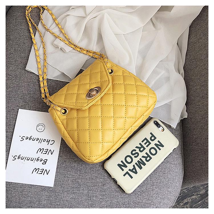 SCIONE Popular Bag Handbags Summer Small Fresh Messenger Bag Shoulder Bag Small Fragrance Rhombus Chain Bag