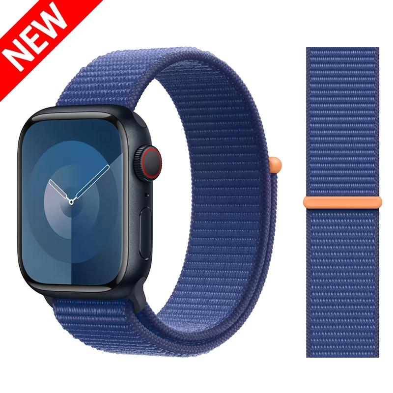 Cinturino in Nylon a Passante Per Apple Watch Bands 46mm 44mm 40mm 41mm 45mm 42mm Cinturino Originale iWatch Serie 11 10 SE 9 8 Ultra 3