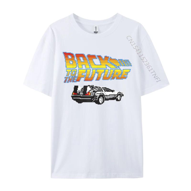 Unisex Clothing 8bit Delorean Tshirts Newest Top Tshirt Cotton Tops Tees For Unisex Tops Tees Normal T Shirts Comfortable