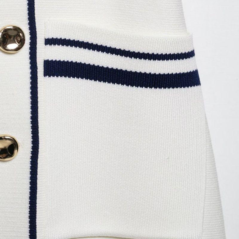 Kaslead New Arrival Women's Fashion Style Minimalist Trim Lapel Sleeveless Knitting Vest 4192059 080