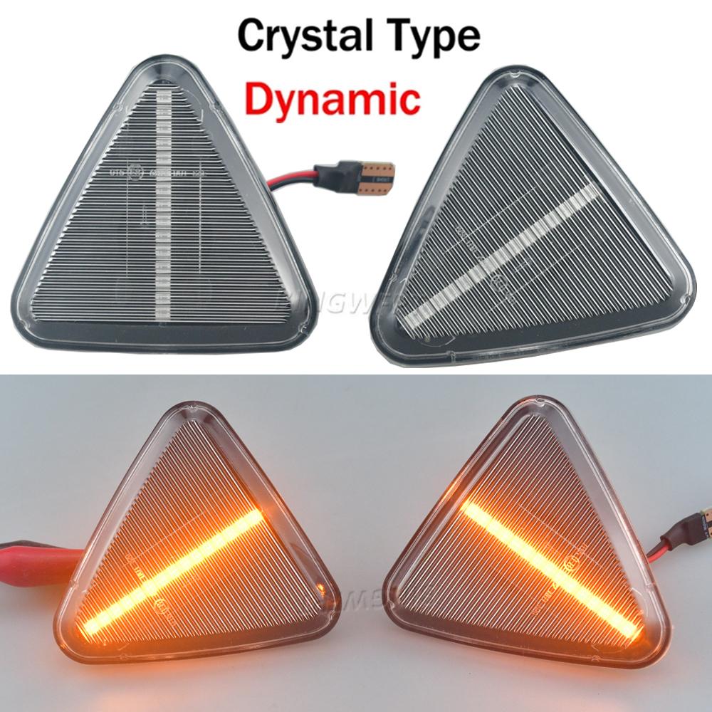 2PCS Car Accessories LED Dynamic Side Marker Turn Signal Lights For RENAULT KANGOO II Mod.Bj. 2008-2013