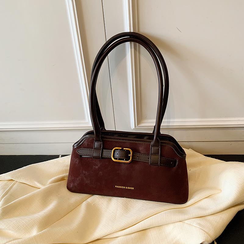 

Сумка из замши в стиле кэжуал для ранней осени, женская новая модная сумка с высоким чувством стиля, большой вместимости, универсальная, на плечо, мессенджер