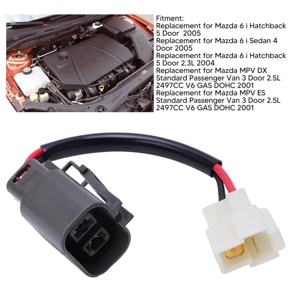 Yctze Alternator Repair Plug Harness 2 Pin Pigtail Cone Automotive Alternator Plug Connector, Alternator Connector Pigtail, Alternator Plug