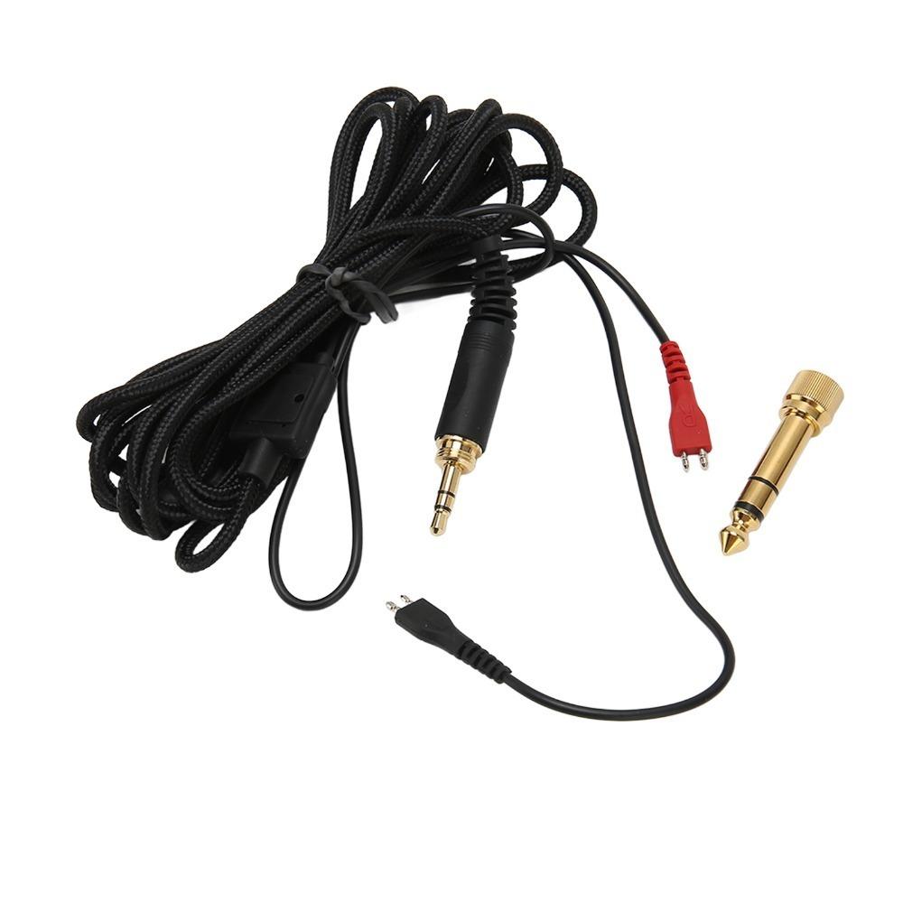 

Flexible Earphone Replacement Cable with 6.5 Adaptor Earbuds Upgrade Wire for Sennheiser HD25 560 540 480 430 HD Headphones